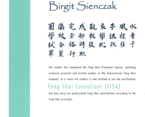 Feng Shui Beraterin Birgit Sienczak