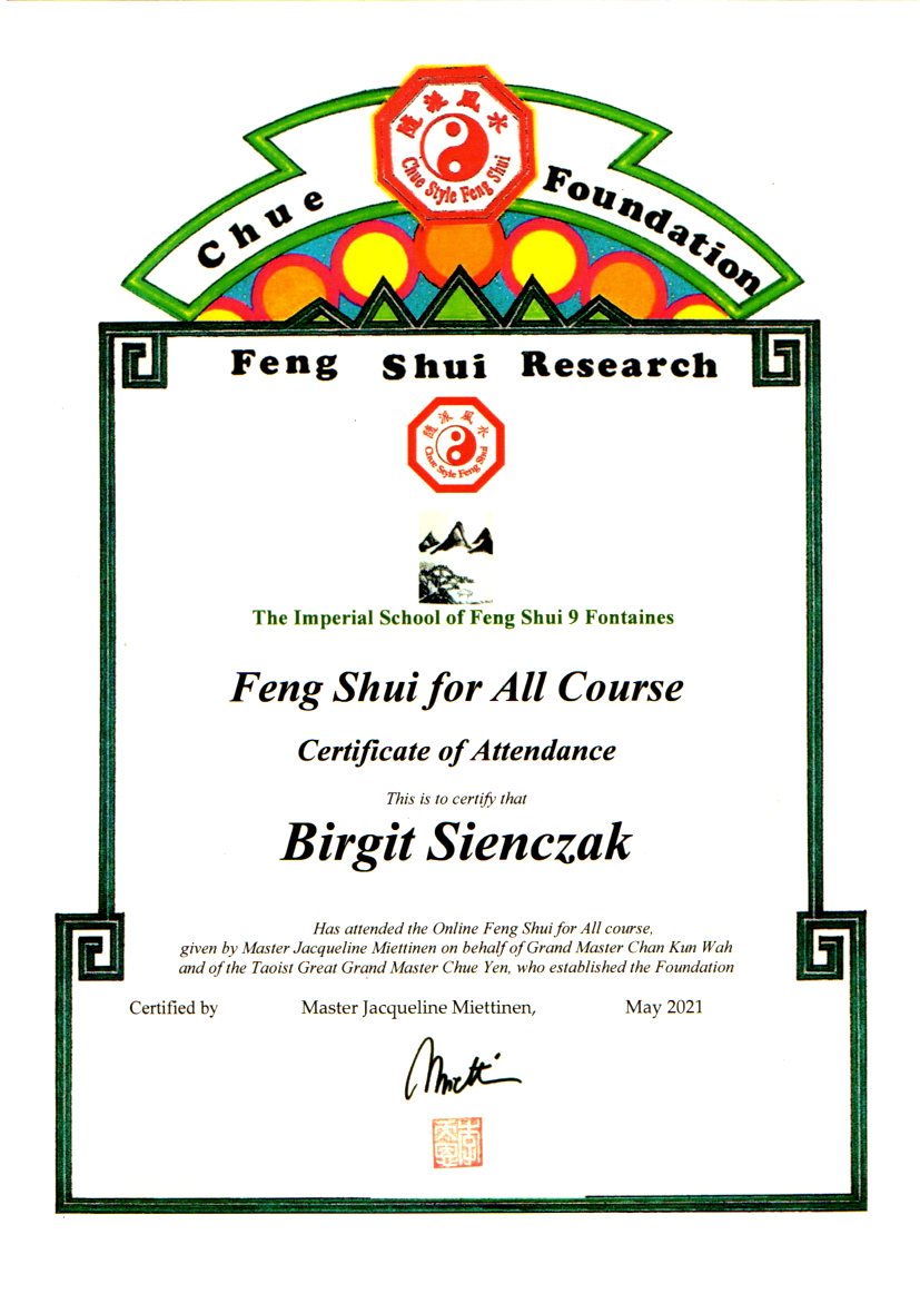 Feng shui Berater Chue Foundation